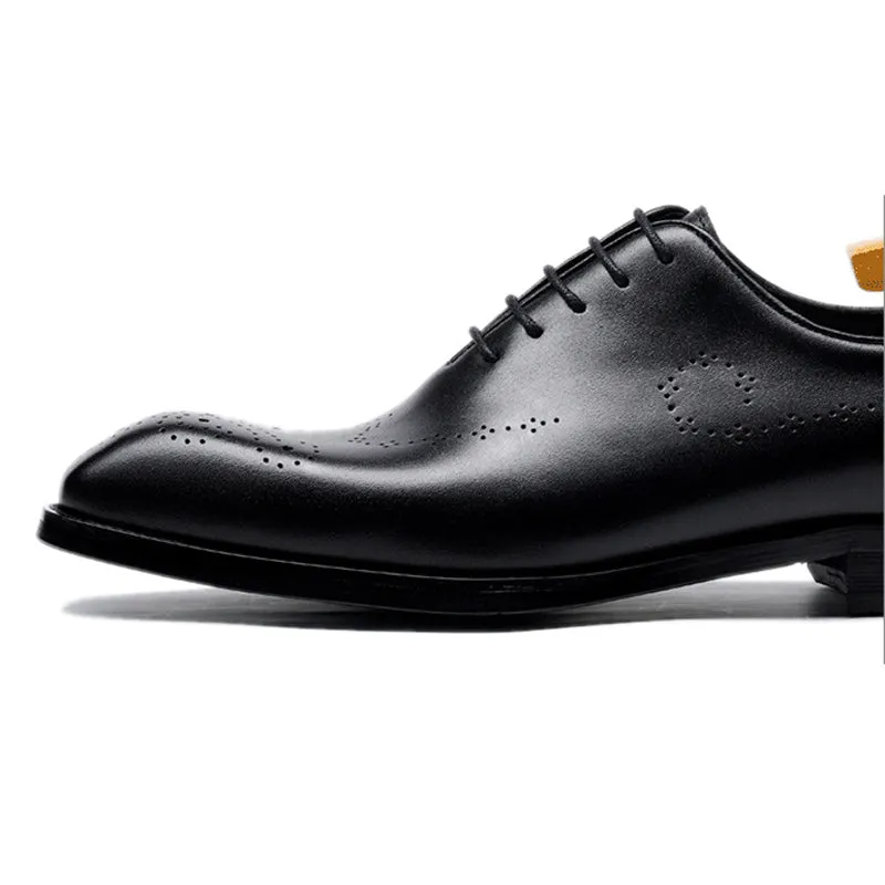 Handmade Premium Polished Leather Oxford Dress Shoes