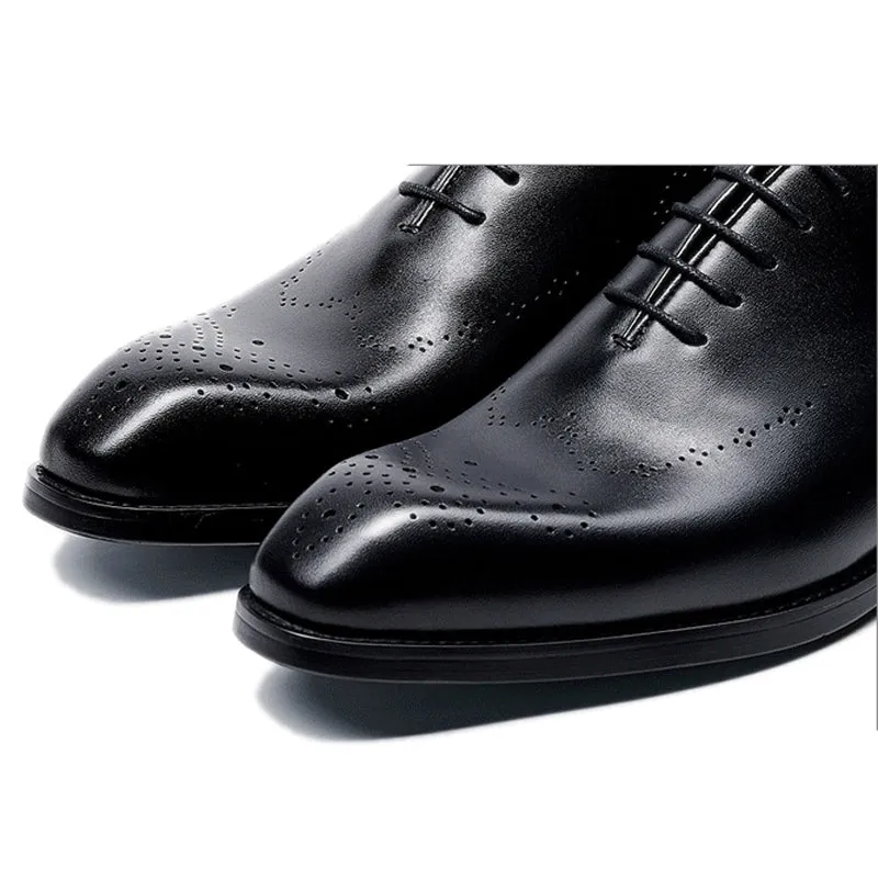 Handmade Premium Polished Leather Oxford Dress Shoes