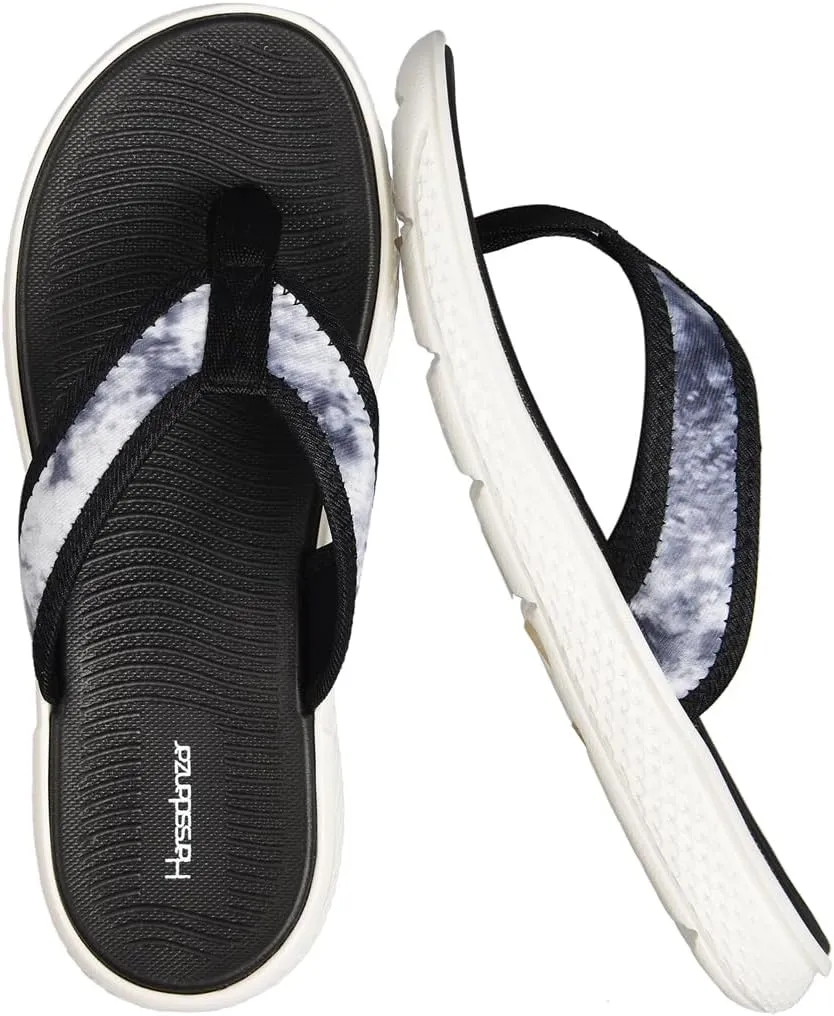 Harssidanzar Womens Flip Flops Comfort Thong Sandals for Beach HL204US