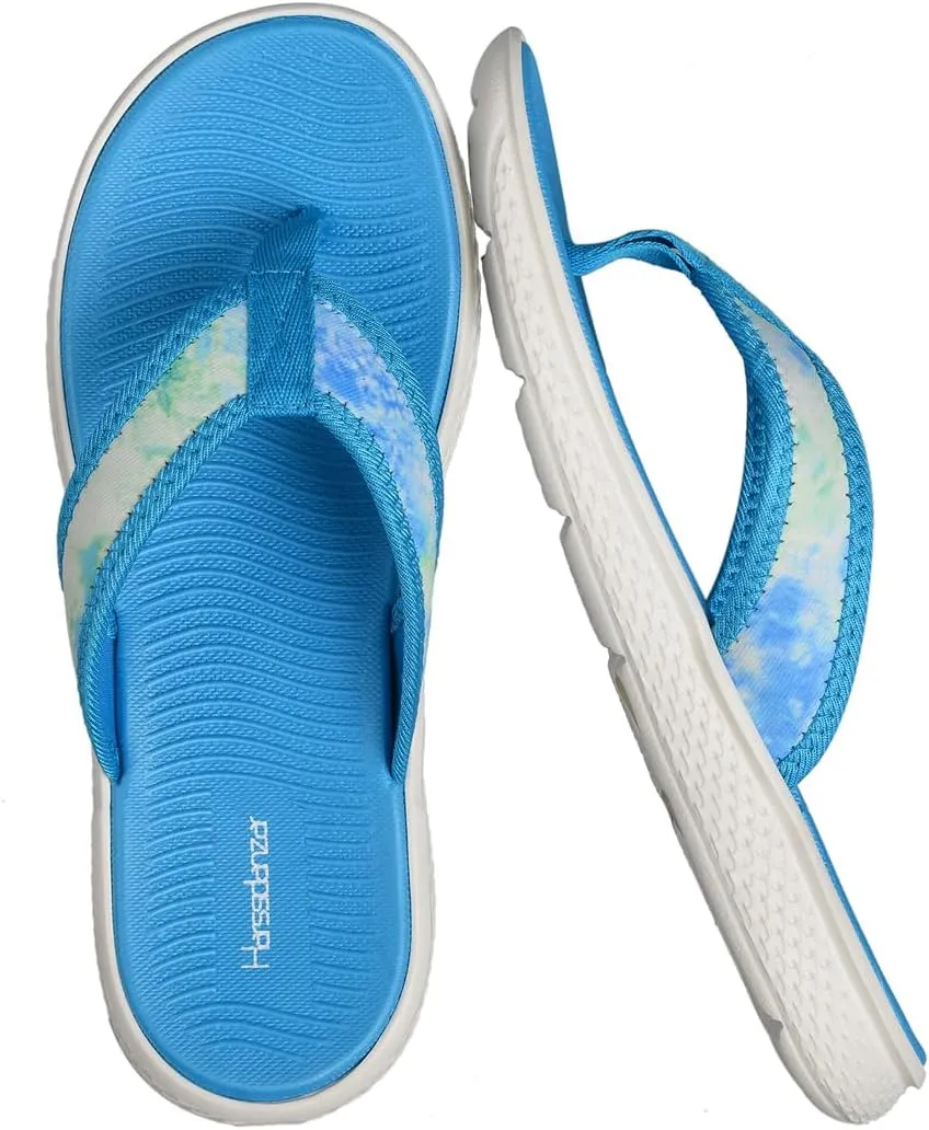 Harssidanzar Womens Flip Flops Comfort Thong Sandals for Beach HL204US