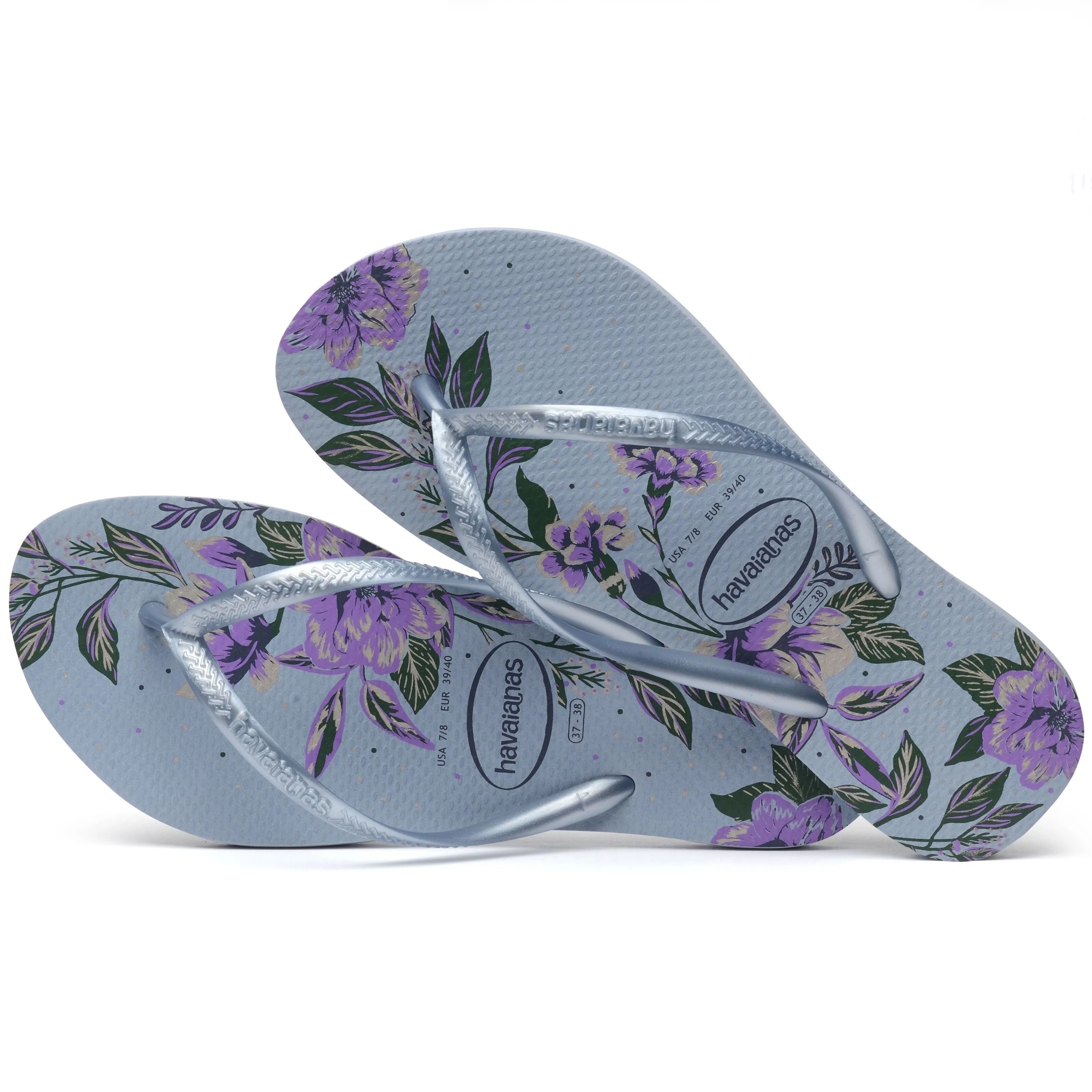 Havaianas Slim Organic Womens Flip Flops - Ashley Blue