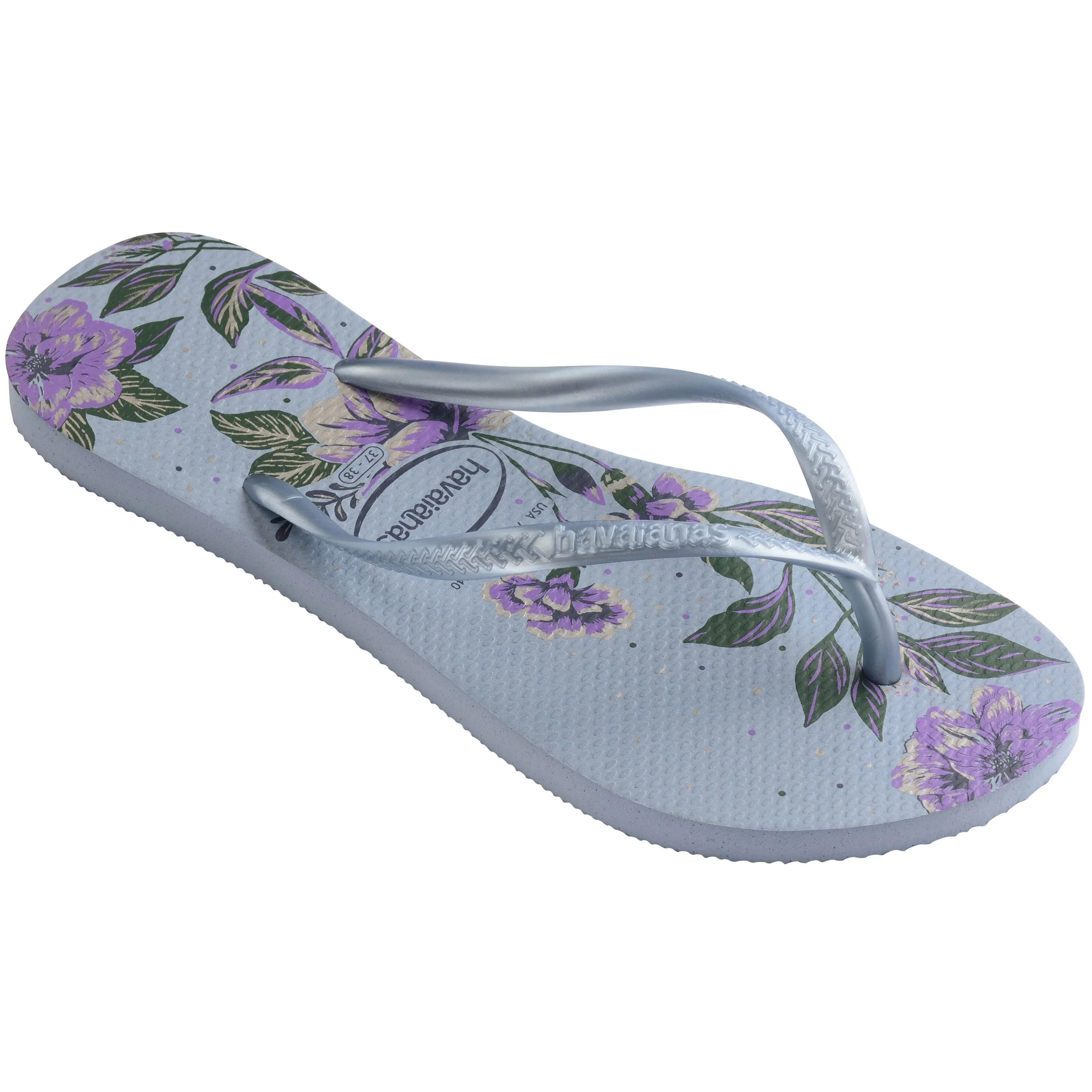 Havaianas Slim Organic Womens Flip Flops - Ashley Blue