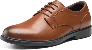 HEEZ Mens Dress Shoes Oxford Shoes for Men Split Leather Comfortable Nonslip Formal Business Shoes