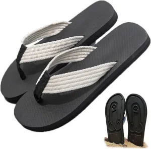 Hidden Flops, Funny Non Slip Quick-Dry Beach Flip Flops with Hidden Design, Creative Comfort Outdoor Flip Flops Novelty Gift for Beach, Home