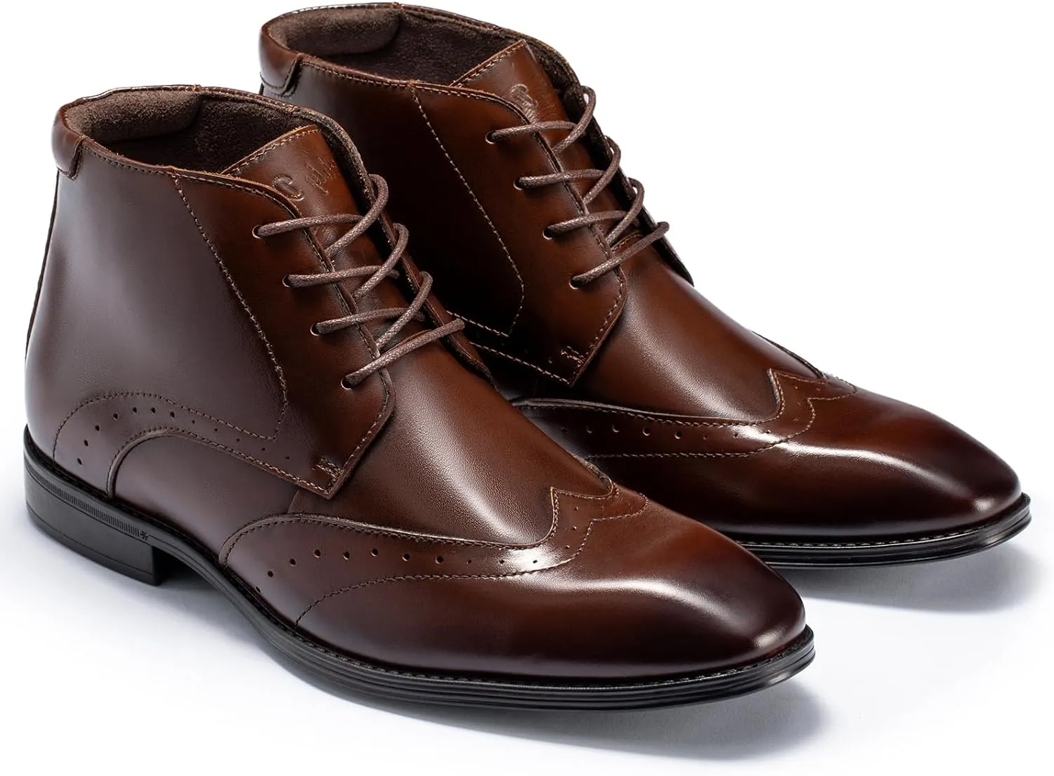 Holy dove Mens Dress Boots,Premium Leather Oxford Chukka, Waterproof Non-Slip Business Boots for Men‌‌