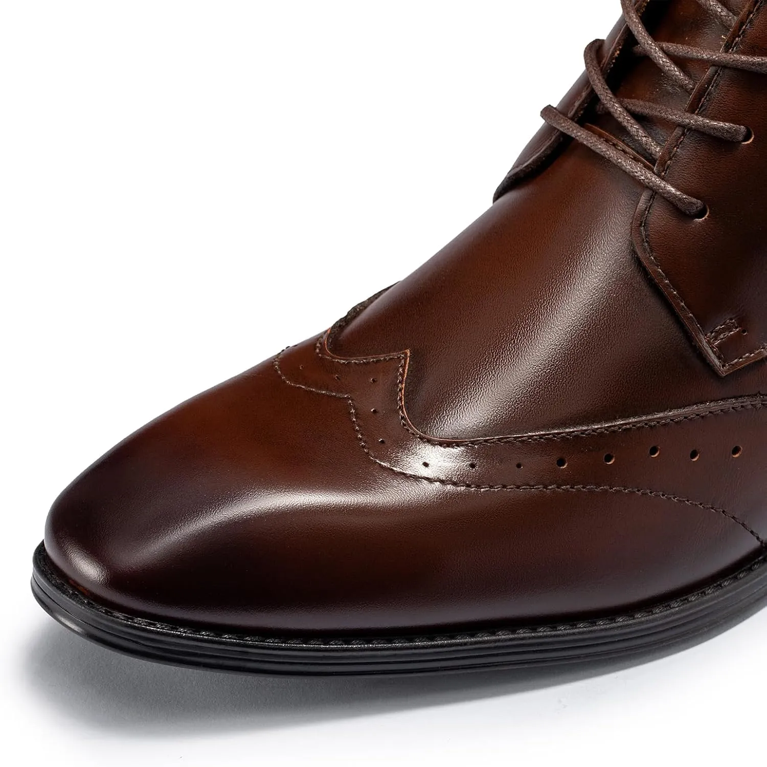 Holy dove Mens Dress Boots,Premium Leather Oxford Chukka, Waterproof Non-Slip Business Boots for Men‌‌