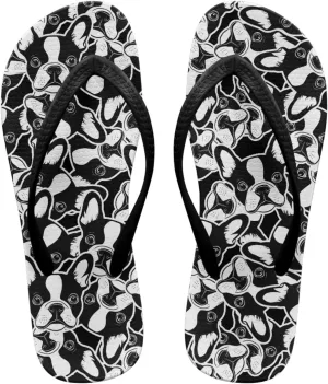 Howilath Animal Pattern Women Sandals Non-Slip Flip Flops for Women Beach Thong Sandals Bathroom Shower Shoes with EVA Sole