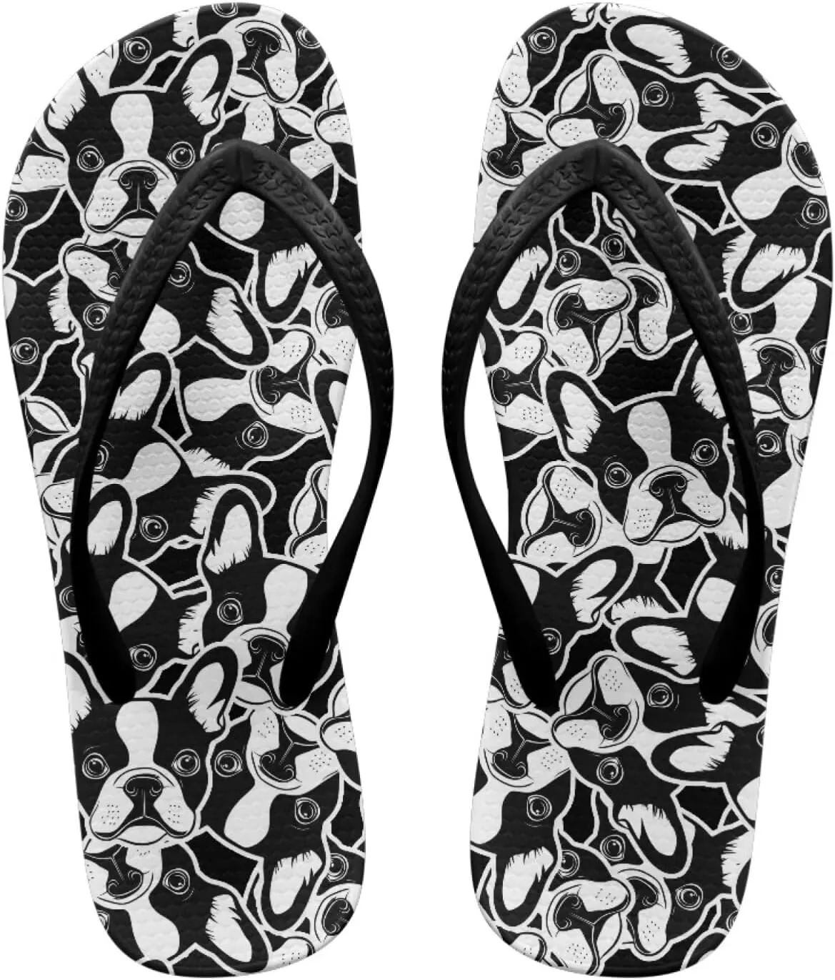 Howilath Animal Pattern Women Sandals Non-Slip Flip Flops for Women Beach Thong Sandals Bathroom Shower Shoes with EVA Sole