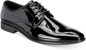 Inc Men's Dorodo Patent Leather Oxfords, Black, 11.5M