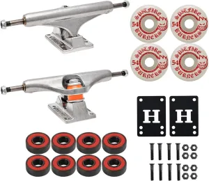 Independent Skateboard Trucks 149 Mid   54mm Spitfire Burners Wheels, ABEC 5 Bearings