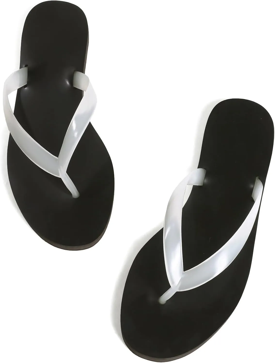 Jelly Beach Flip Flop Sandals for Women Clear Jelly Slip on Comfortable Thong Sandals Slides Sandals Women Dressy Shoes