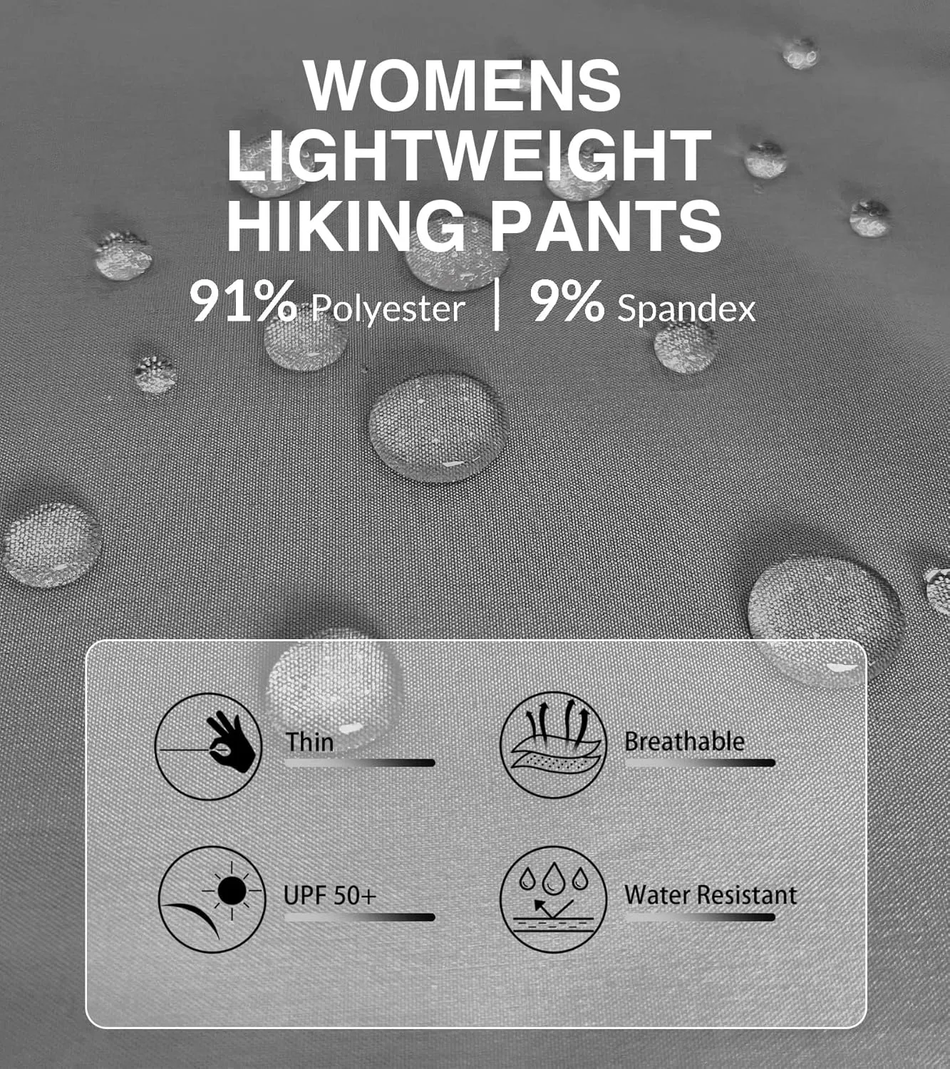 Joggers for Women Hiking Pants Lightweight Quick Dry Water Resistant Cargo Pants Athletic Travel Casual QYY24012