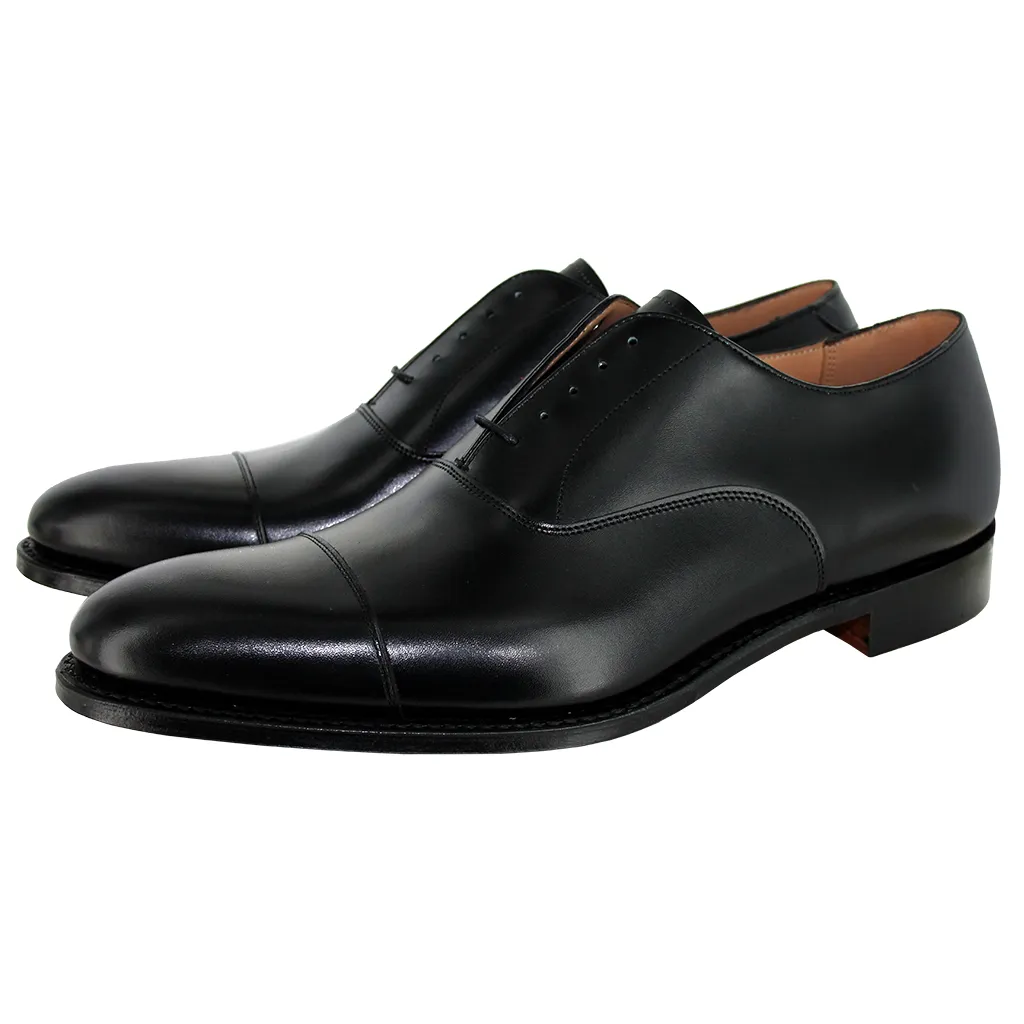 Joseph Cheaney Black Lime Classic Oxford Shoes