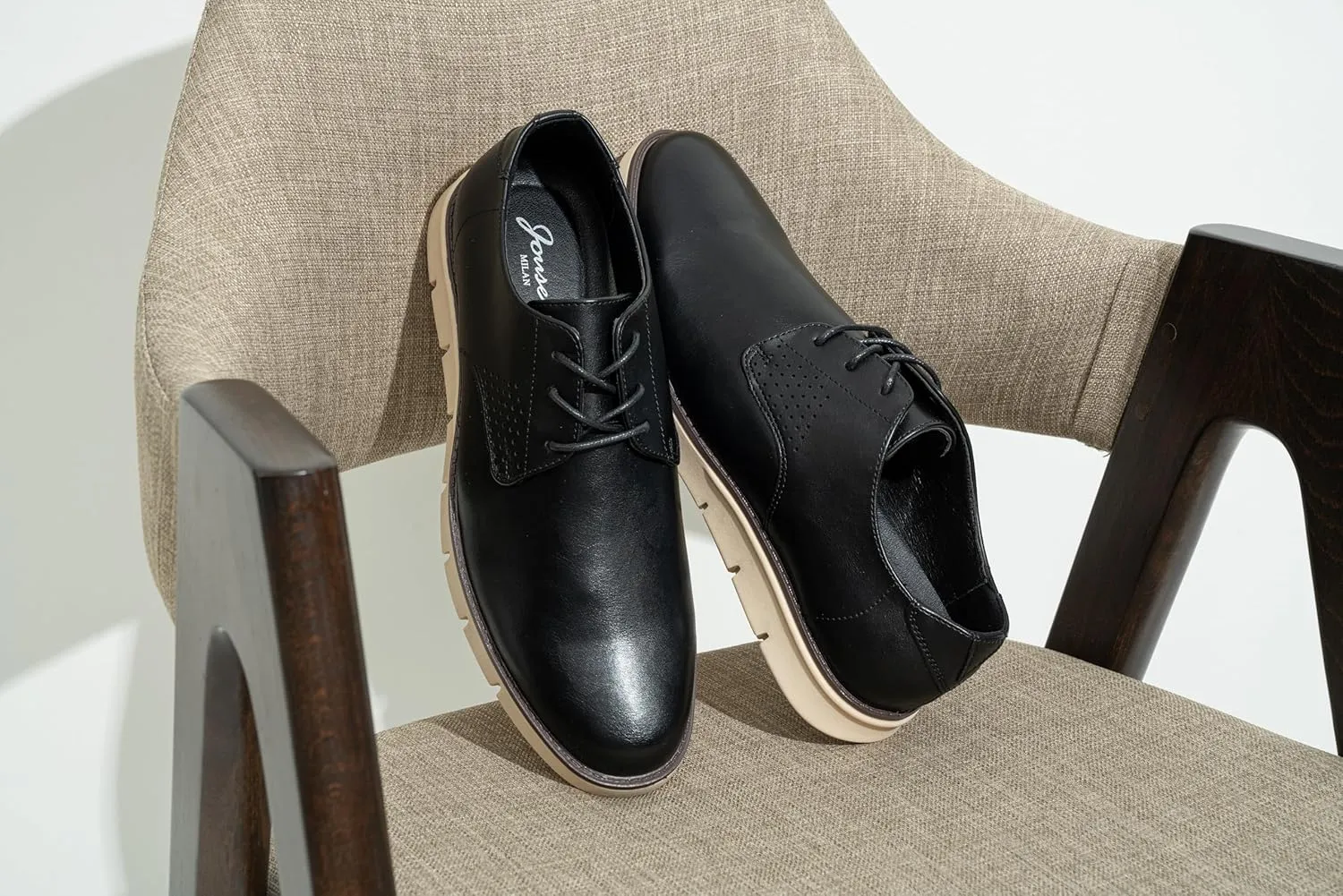 Jousen Mens Dress Shoes Men's Casual Dress Shoes Comfortable Business Dress Shoe for Men