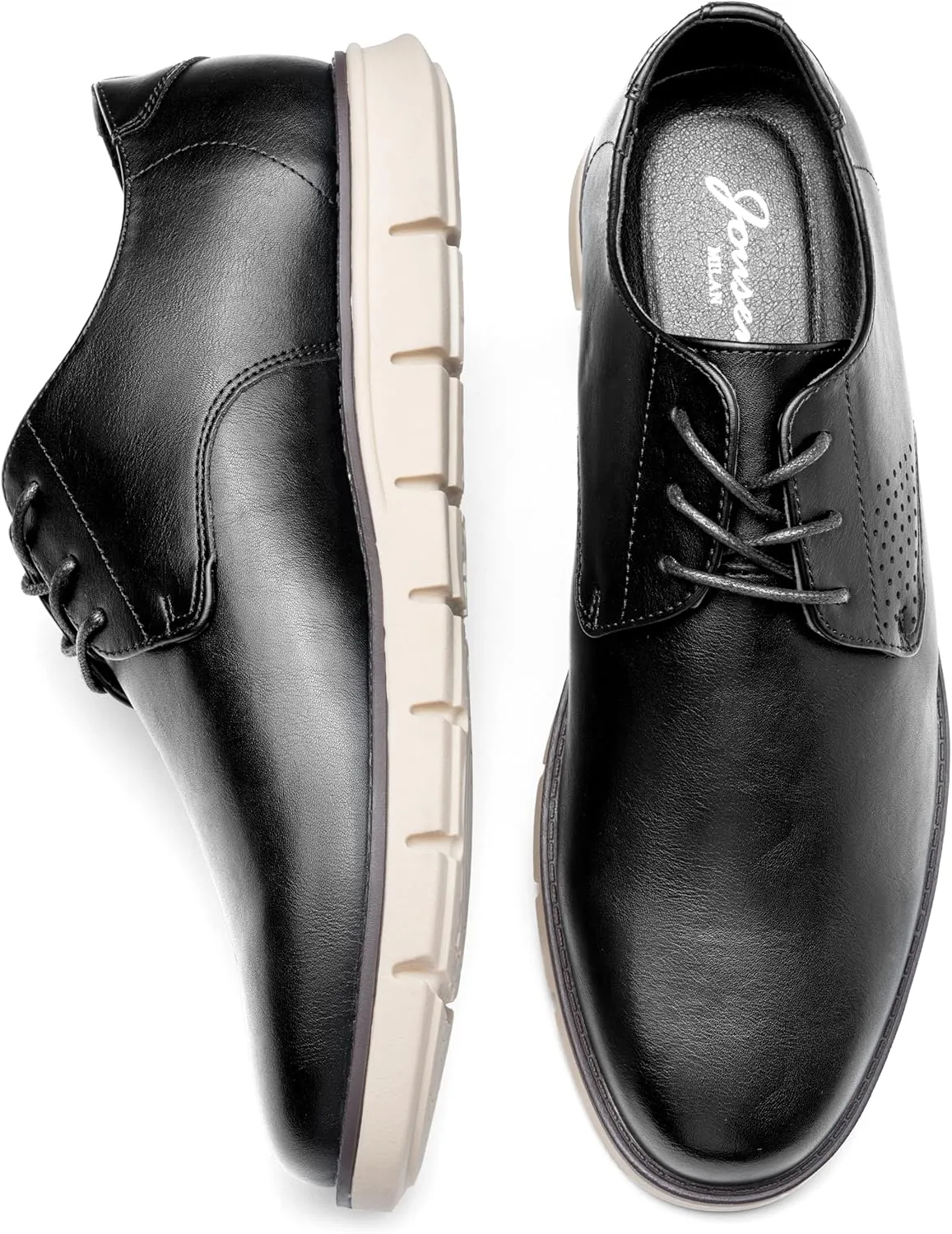 Jousen Mens Dress Shoes Men's Casual Dress Shoes Comfortable Business Dress Shoe for Men