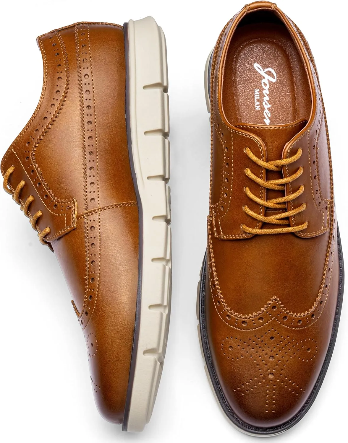 Jousen Mens Dress Shoes Men's Casual Dress Shoes Comfortable Business Dress Shoe for Men