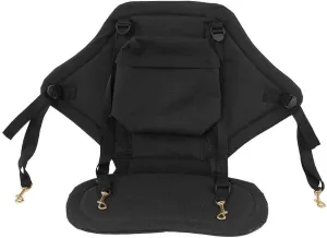 Kayak Seat, Adjustable Padded Canoe Single Seat Detachable Replacement Boat Backrest Fishing Seat Cushion with Strap and Back Support for Kayaking Canoeing Drifting Rafting