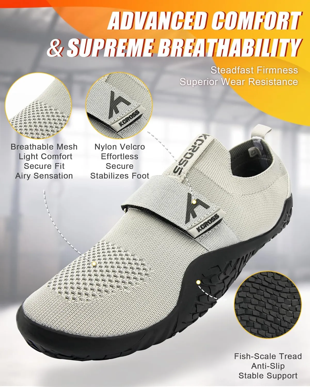 kcross Weightlifting Shoes Women, Deadlift Shoes for Men and Women Weight Lifting Shoes for Heavy Lifting Weight and Cross-Trainer, Gym Squat Shoes with Rubber Non-Slip Sole