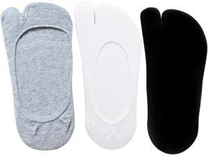 KESYOO 3 Pairs Tabi Socks Flip-flop Socks Non Slip No Show Socks Flat Boat Line for Women Girls
