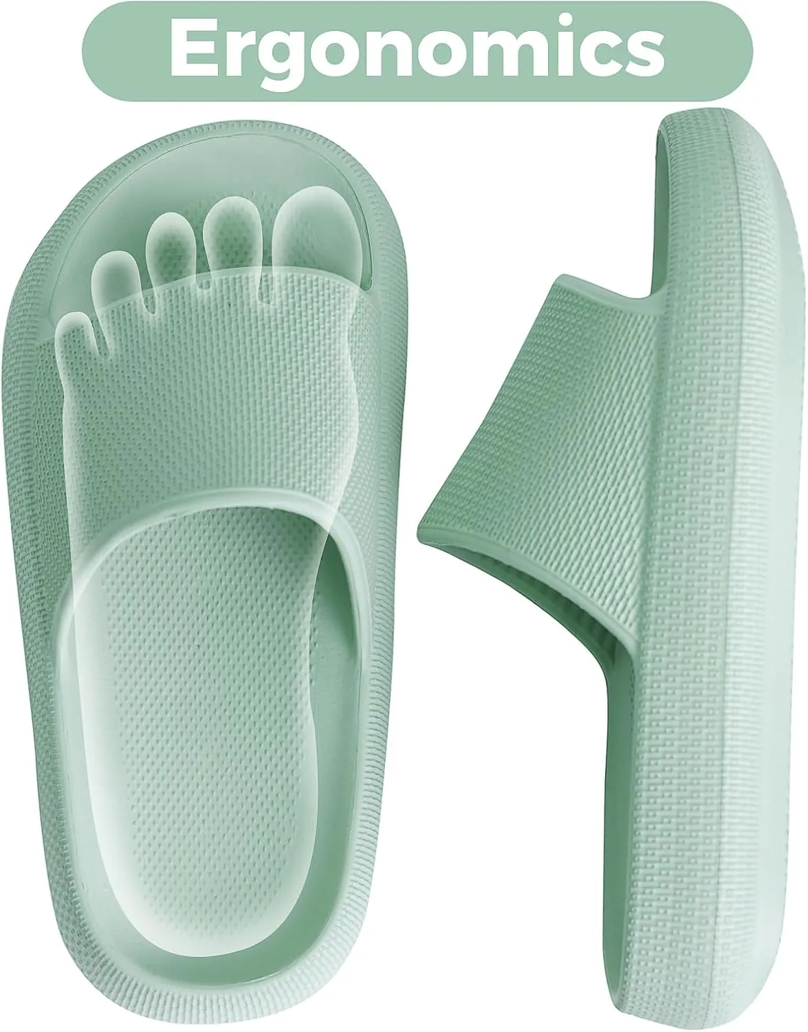 Kids Cloud Slides Boys Girls Flip Flops Slip On Beach Sandals Youth Pool Shower Shoes EVA Summer Slippers（11 Little Kids - 6 Big Kids）