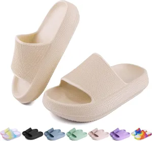 Kids Cloud Slides Boys Girls Flip Flops Slip On Beach Sandals Youth Pool Shower Shoes EVA Summer Slippers（11 Little Kids - 6 Big Kids）