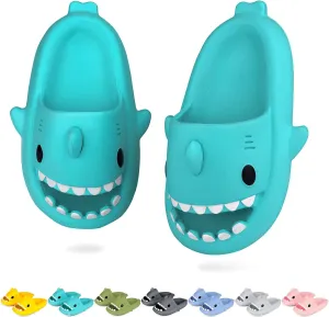 Kids Shark Cloud Slides | Toddler Boys Girls Shower Slippers | Boys Girls Cute Cartoon Fish Flip Flops | Beach Pool Home Sandals | Quick Dry Non-Slip