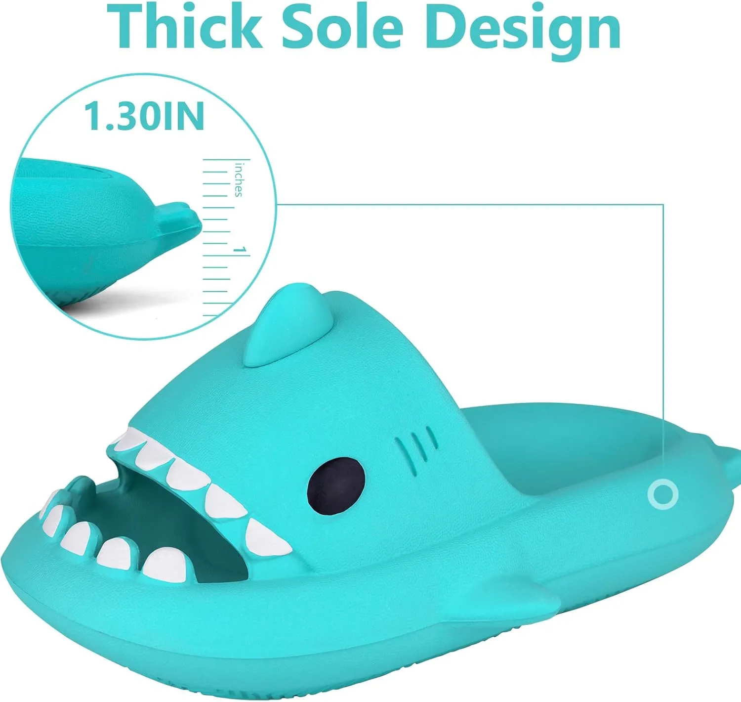 Kids Shark Cloud Slides | Toddler Boys Girls Shower Slippers | Boys Girls Cute Cartoon Fish Flip Flops | Beach Pool Home Sandals | Quick Dry Non-Slip