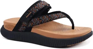 KuaiLu Womens Flip Flops With Arch Support Adjustable Thick Athletic Cushion Recovery Walking Sandals For Woman Ladies Fashion Comfortable Flip-Flop Slides, Water Resistant & Lightweight