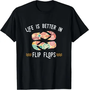 Life Is Better In Flip Flops Hawaii Vacations Gift T-Shirt