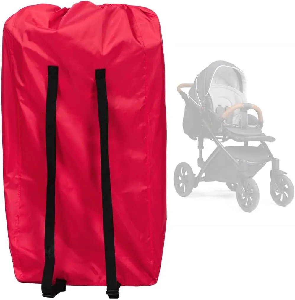 Lightweight Stroller Travel Bag, Gate Check Carry Bag For Single And Double Pushchairs, With Shoulder Straps For Easy Airplane Transport