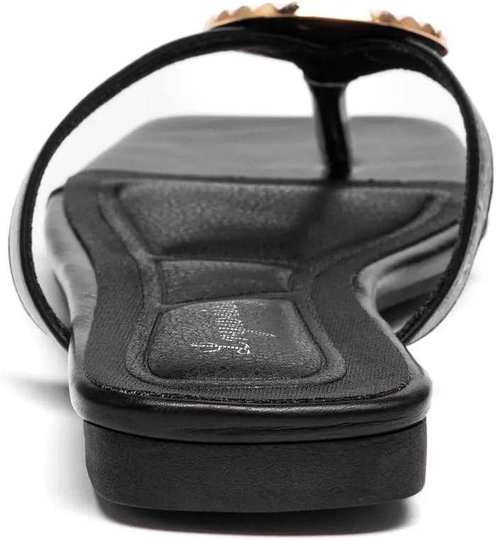 Lryweisy Women's Flat Shell Clip Flip Flop Comfortable Dressy Slippers Square Toe Thong Sandals