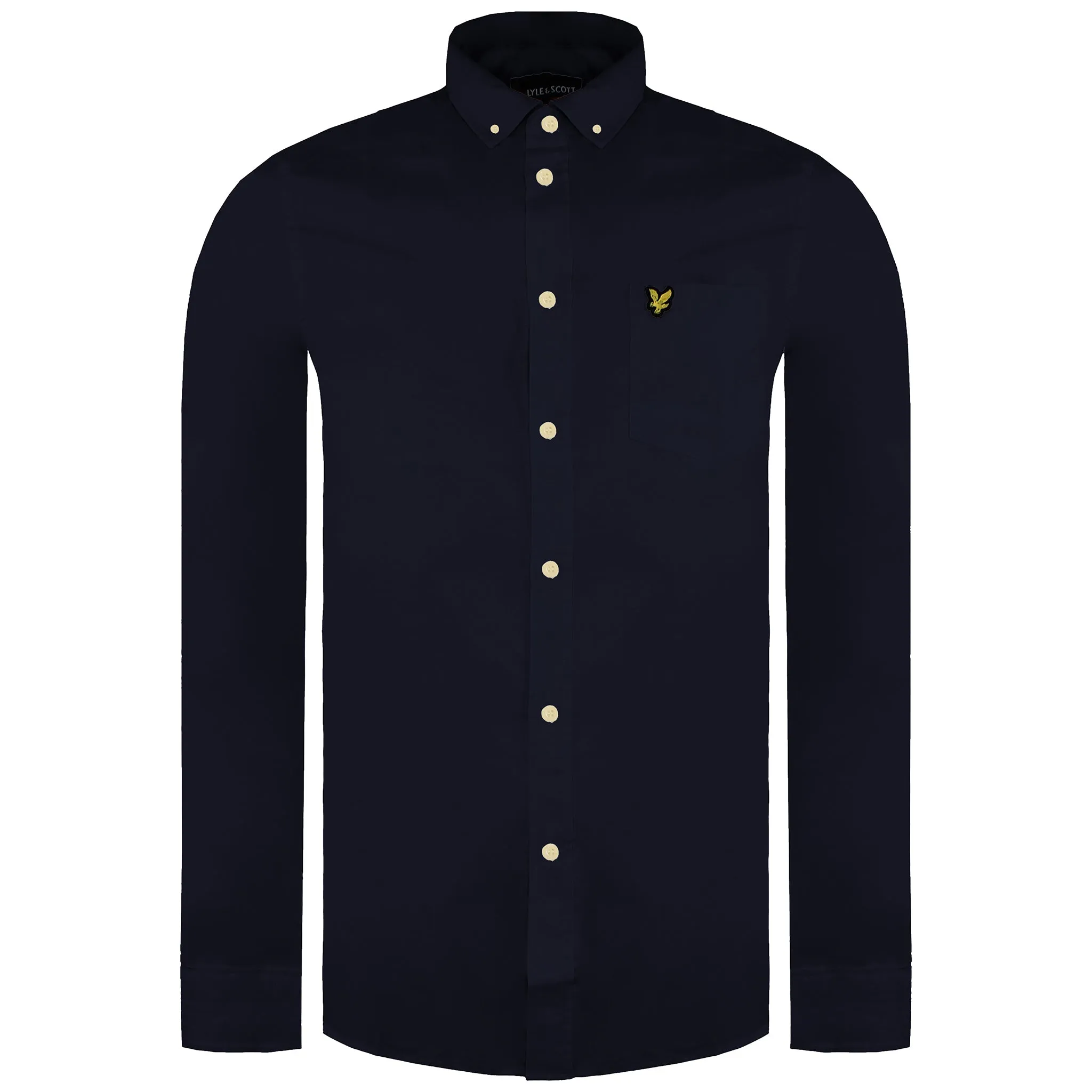 Lyle & Scott Light Weight Mens Navy Oxford Shirt