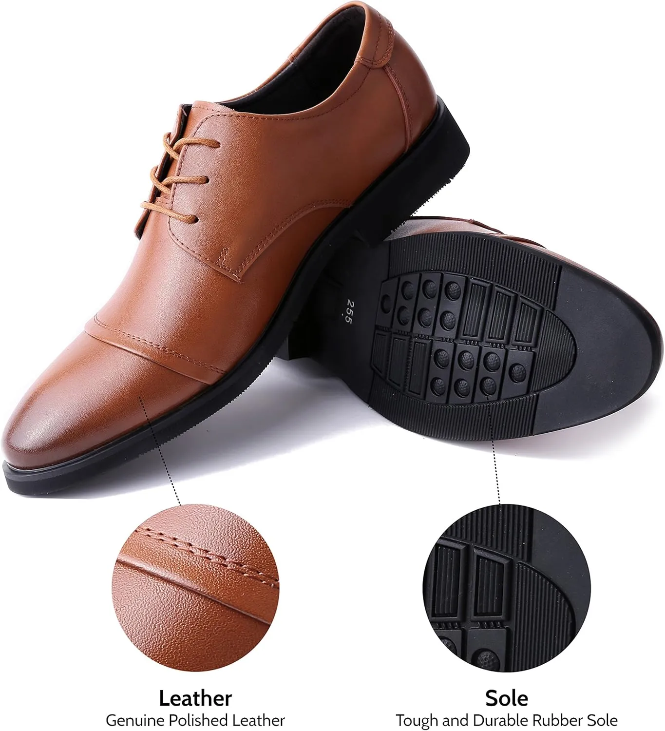 Marino Oxford Dress Shoes for Men - Formal Leather Mens Shoes