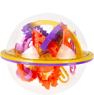 Maze Ball 3D Puzzle Game with 167 Challenging Barriers, 3D Educational Toys for Brain Development, Magical Maze Ball Brain Teaser (16cm/6.2'')