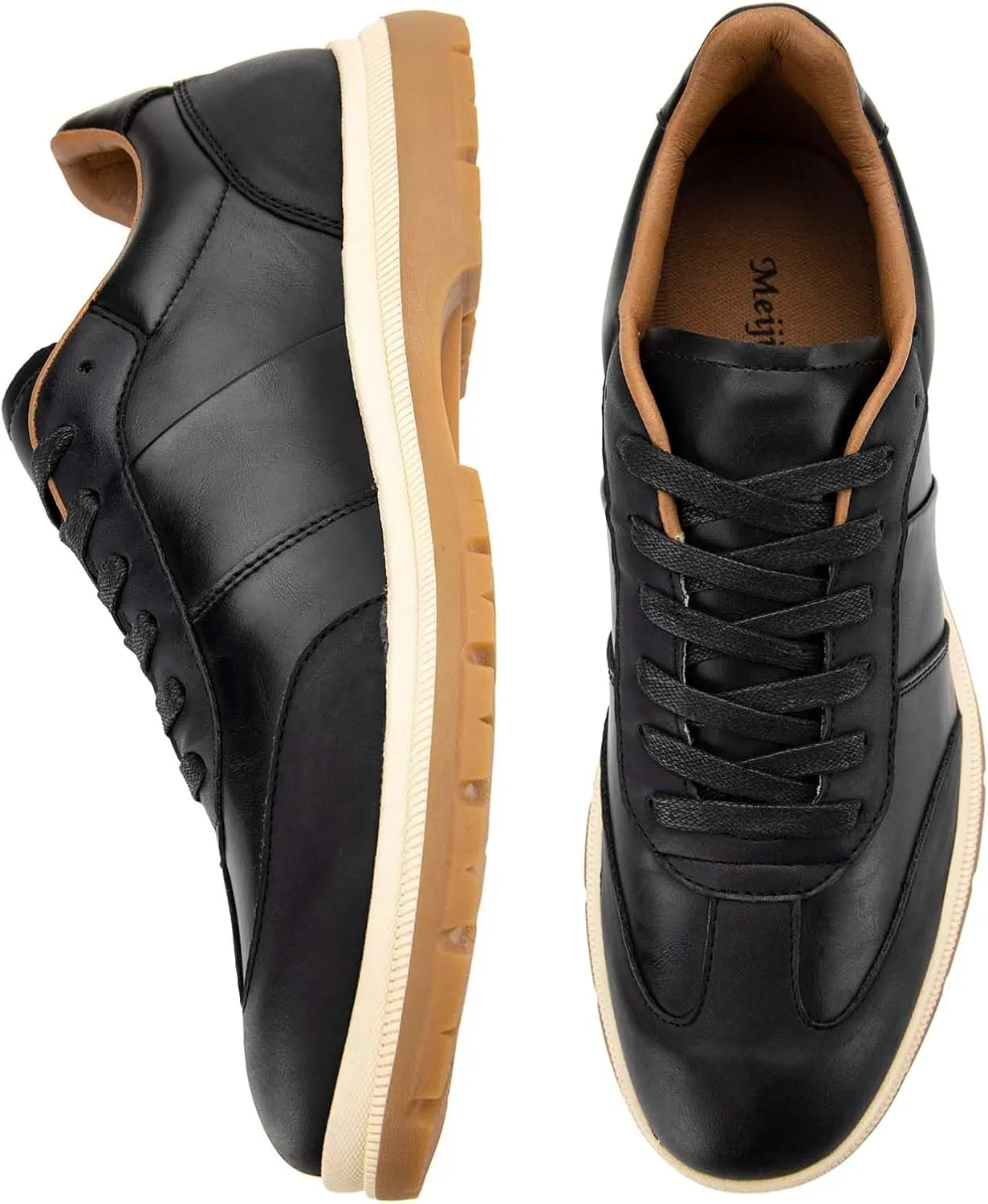 Meijiana Men's Oxford Formal Dress Shose Lace Up Oxfords Casual Comfortable Shoes