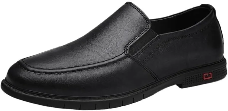 Men Brown Oxford Dress Shoes Slip On Formal Business Classic Wedding Prom Office Comfortable