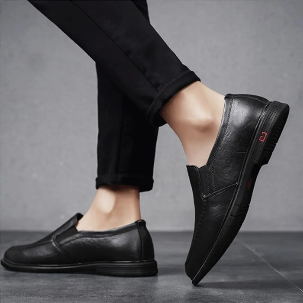 Men Brown Oxford Dress Shoes Slip On Formal Business Classic Wedding Prom Office Comfortable