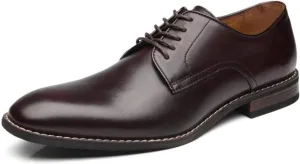 Men Dress Shoes Lace-up Leather Oxford Classic Modern Formal Business Comfortable Dress Shoes for Men