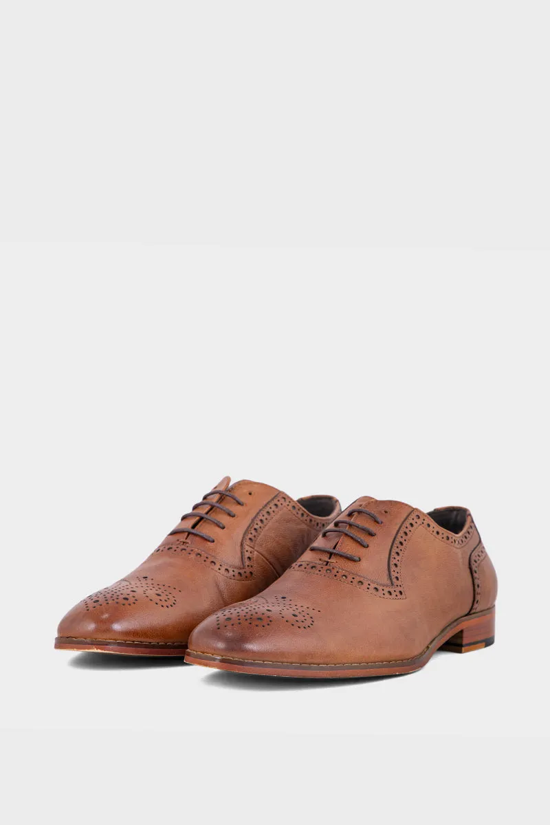 Men Formal Oxford M34039-Brown