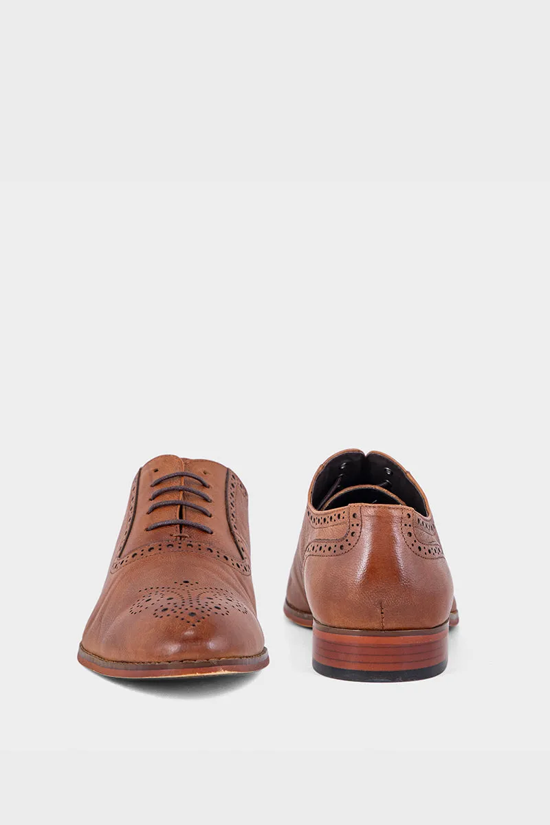 Men Formal Oxford M34039-Brown