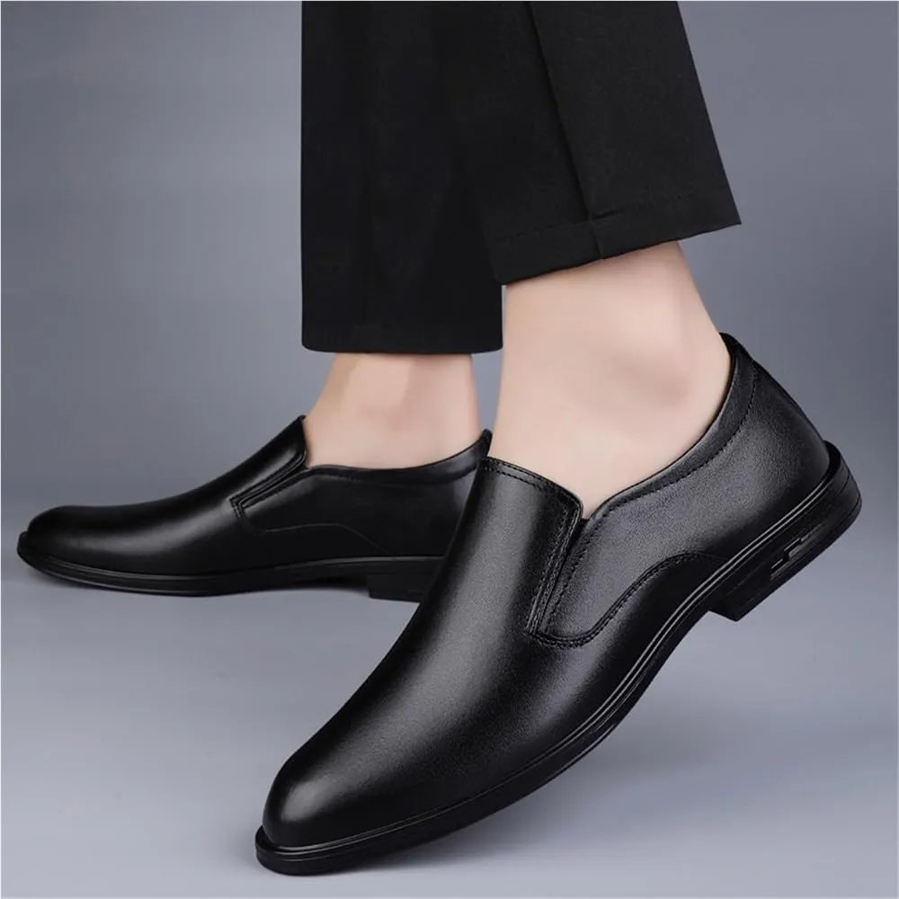 Men Leather Wingtip Oxford Dress Shoes Casual Business Formal Brogue Party Comfortable Flats