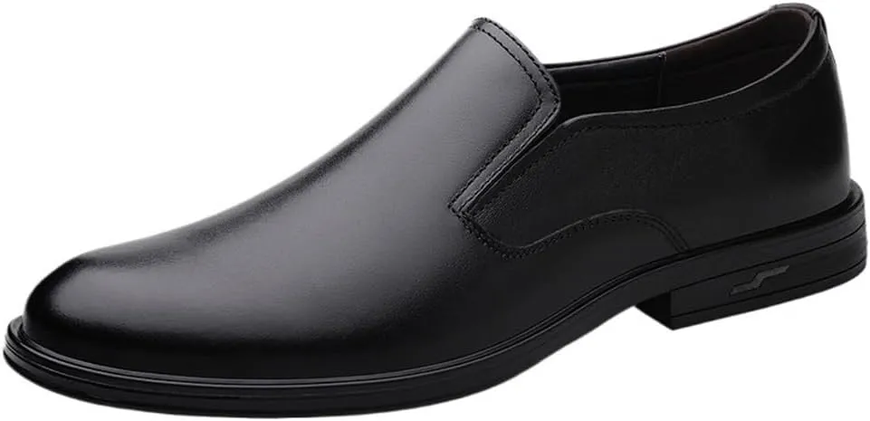 Men Leather Wingtip Oxford Dress Shoes Casual Business Formal Brogue Party Comfortable Flats