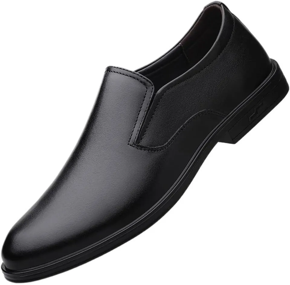 Men Leather Wingtip Oxford Dress Shoes Casual Business Formal Brogue Party Comfortable Flats