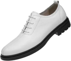 Men's Business Casual Derby Shoes Comfortable Leather Lace-up Classic Oxfords Shoes for Office & Dress Occasions