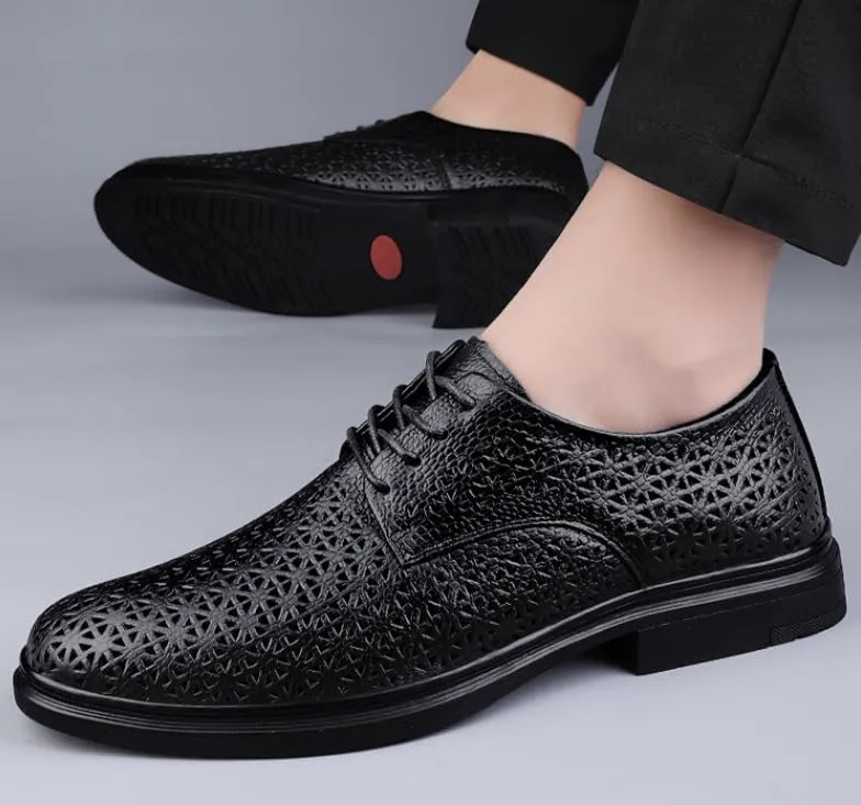 Men's Business Derby Shoes Mens Wingtip Brogue Oxford Formal Shoes for Men