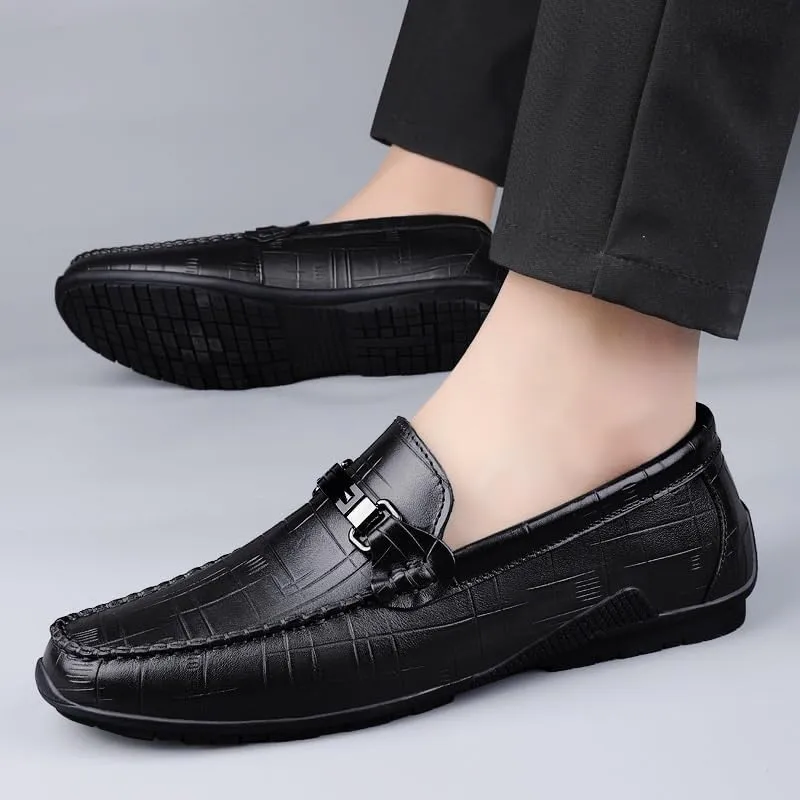 Men's Casual Business Oxford Derby Leather Dress Shoes for Men