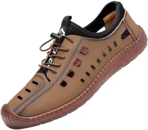 Men's Casual Dress Oxfords Business Mesh Shoes Fashion Sneakers Lightweight Comfortable Brogue Shoes
