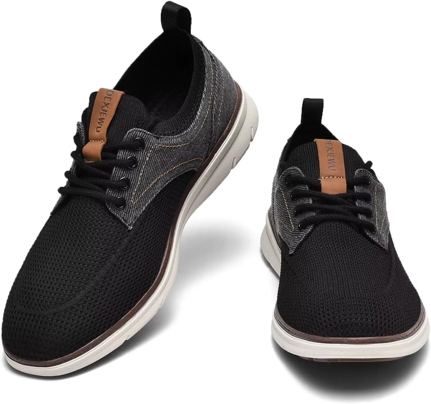 Men's Casual Dress Oxfords Business Walking Shoes Comfortable Mesh Work Sneakers