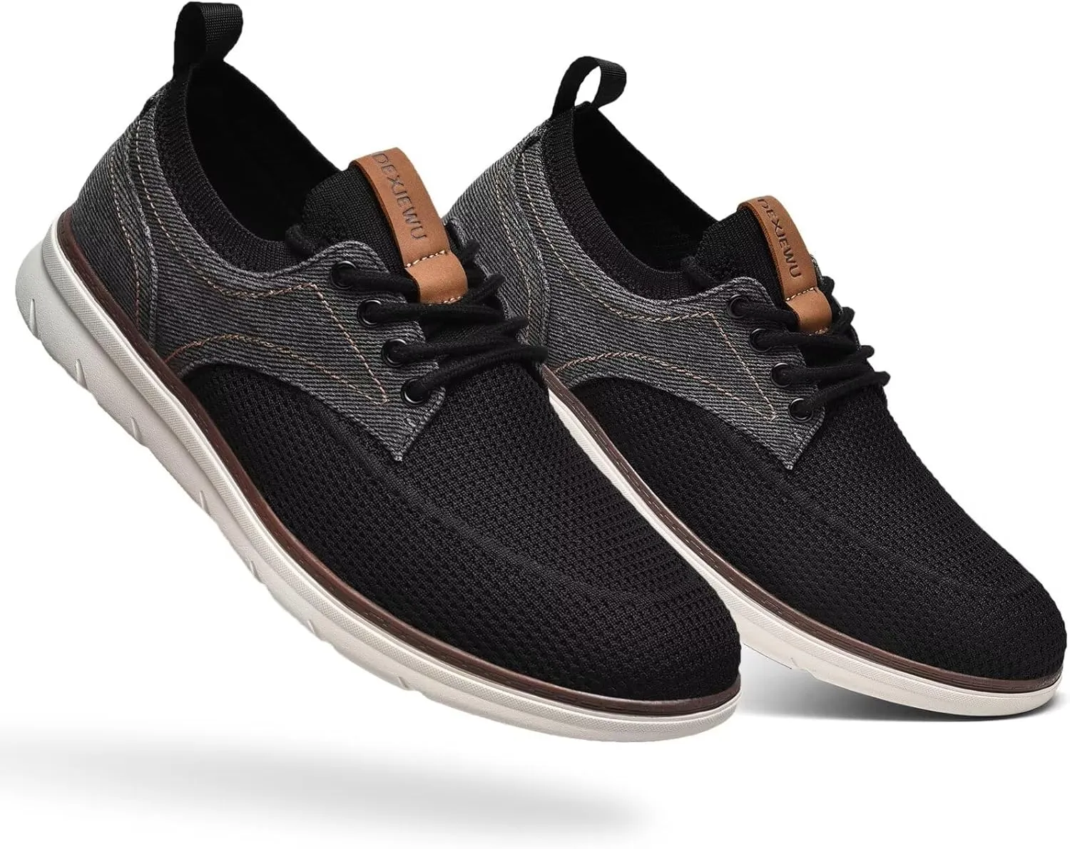 Men's Casual Dress Oxfords Business Walking Shoes Comfortable Mesh Work Sneakers