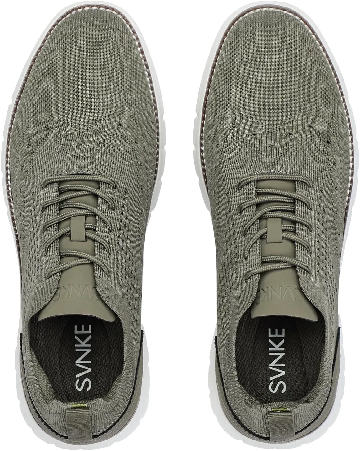Men's Casual Dress Oxfords Shoes Breathable Knit Leisure Fashion Sneakers Lightweight Comfortable Walking Shoes